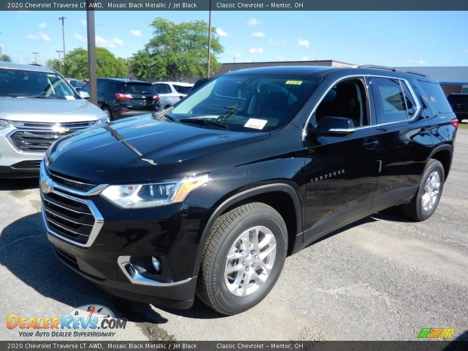 2020 Chevrolet Traverse LT AWD Mosaic Black Metallic / Jet Black Photo #1