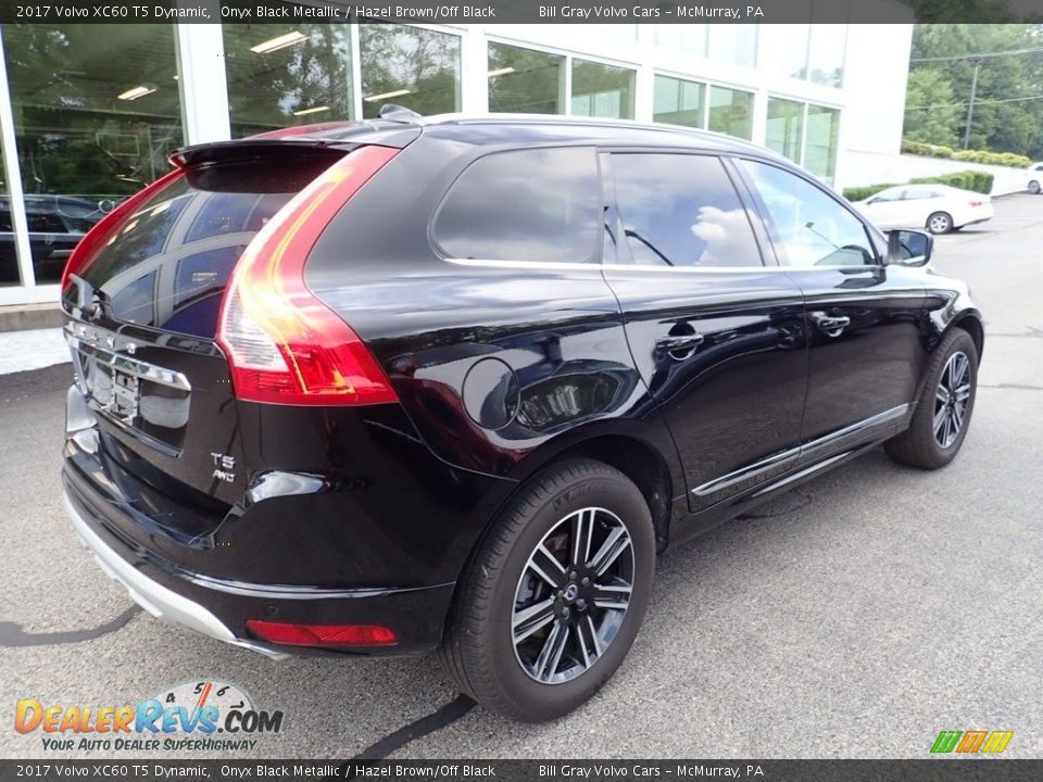 2017 Volvo XC60 T5 Dynamic Onyx Black Metallic / Hazel Brown/Off Black Photo #3