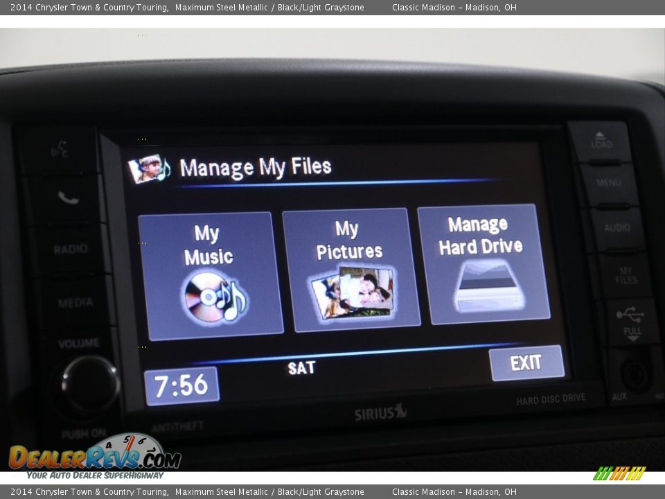 2014 Chrysler Town & Country Touring Maximum Steel Metallic / Black/Light Graystone Photo #13