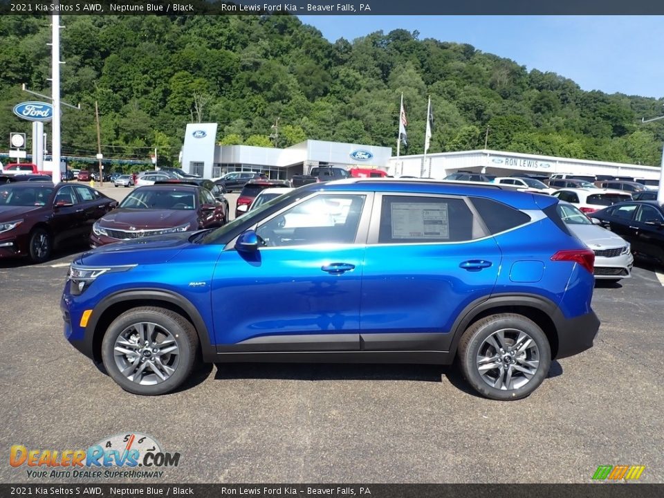 2021 Kia Seltos S AWD Neptune Blue / Black Photo #2