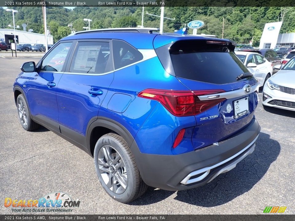 Neptune Blue 2021 Kia Seltos S AWD Photo #4