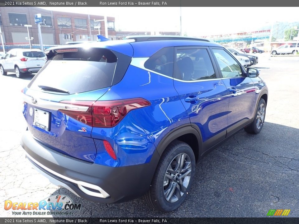 2021 Kia Seltos S AWD Neptune Blue / Black Photo #6