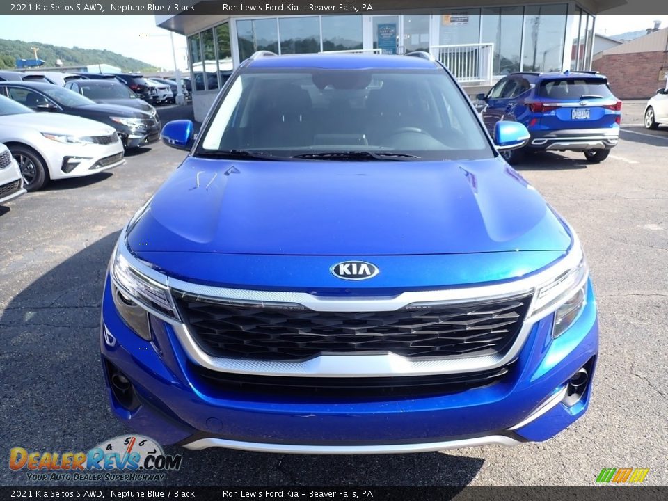 2021 Kia Seltos S AWD Neptune Blue / Black Photo #8