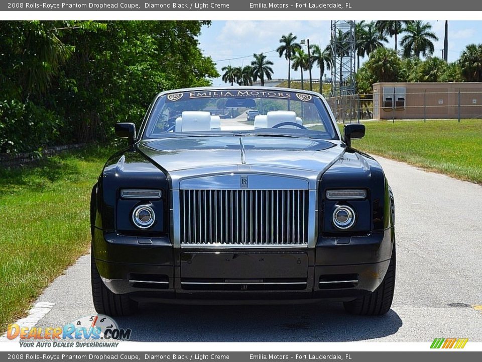 2008 Rolls-Royce Phantom Drophead Coupe Diamond Black / Light Creme Photo #2