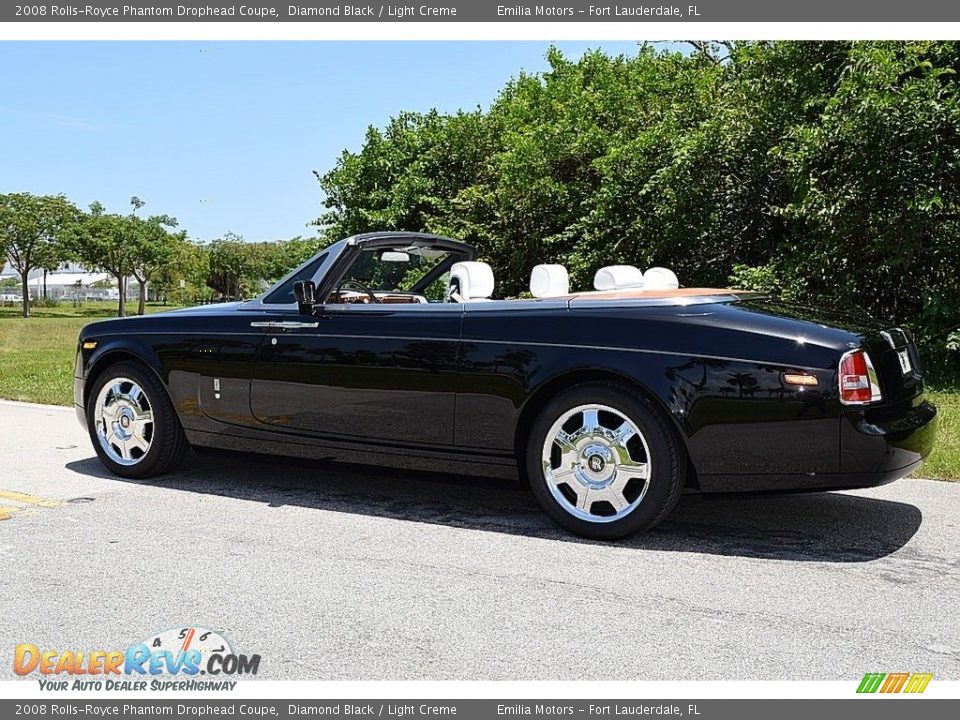 2008 Rolls-Royce Phantom Drophead Coupe Diamond Black / Light Creme Photo #9