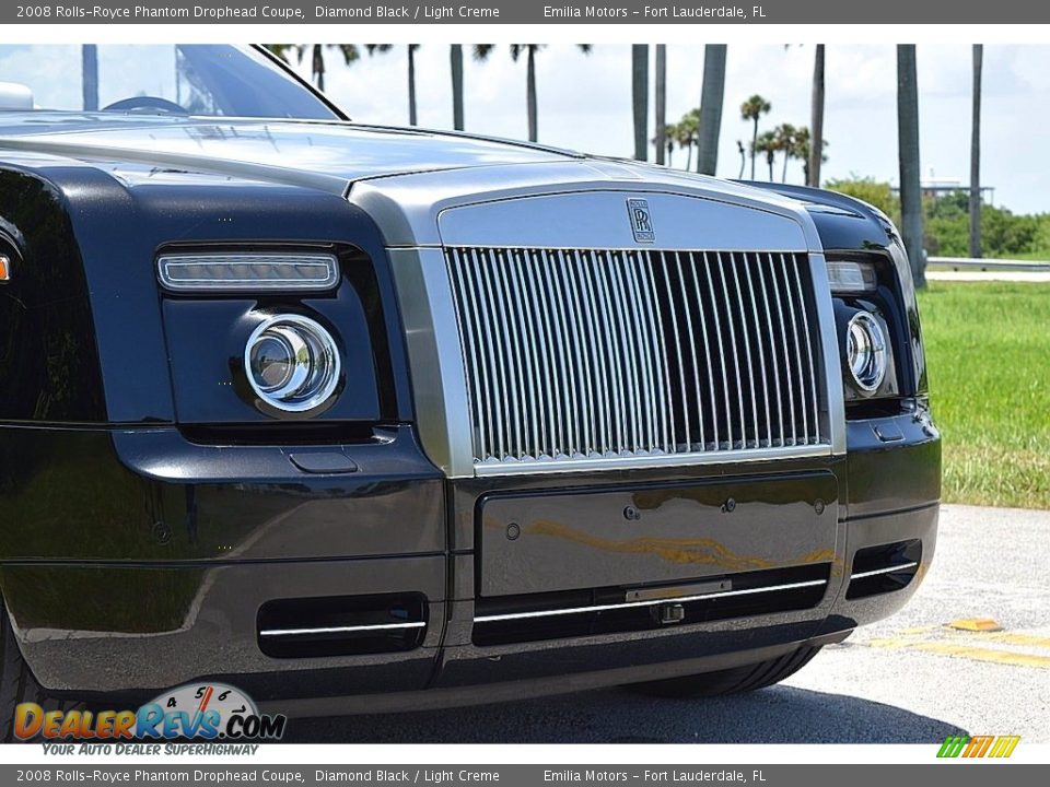 2008 Rolls-Royce Phantom Drophead Coupe Diamond Black / Light Creme Photo #11