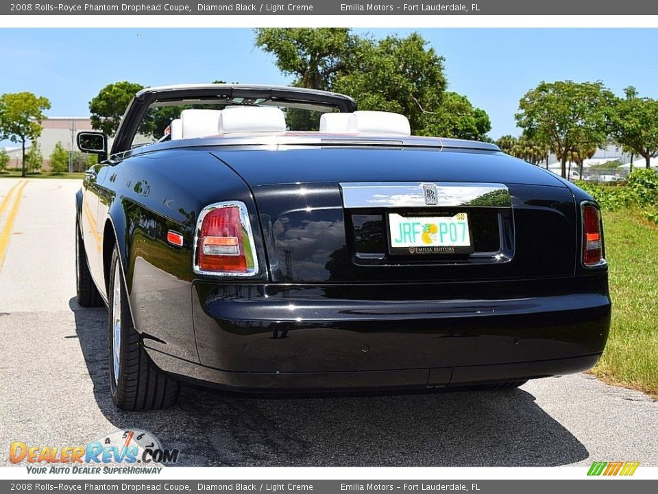 2008 Rolls-Royce Phantom Drophead Coupe Diamond Black / Light Creme Photo #13
