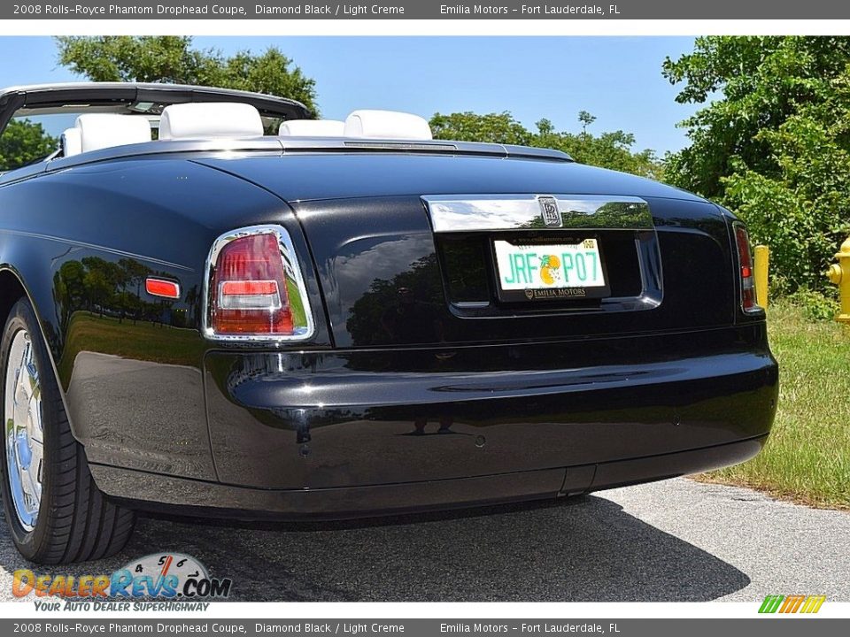2008 Rolls-Royce Phantom Drophead Coupe Diamond Black / Light Creme Photo #14