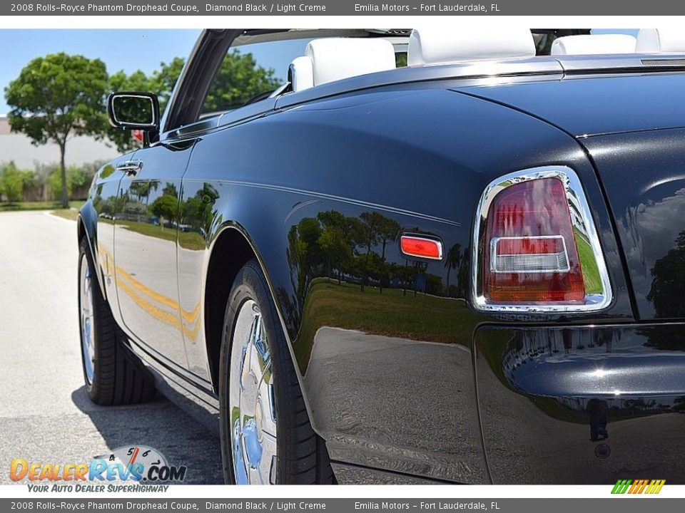 2008 Rolls-Royce Phantom Drophead Coupe Diamond Black / Light Creme Photo #15