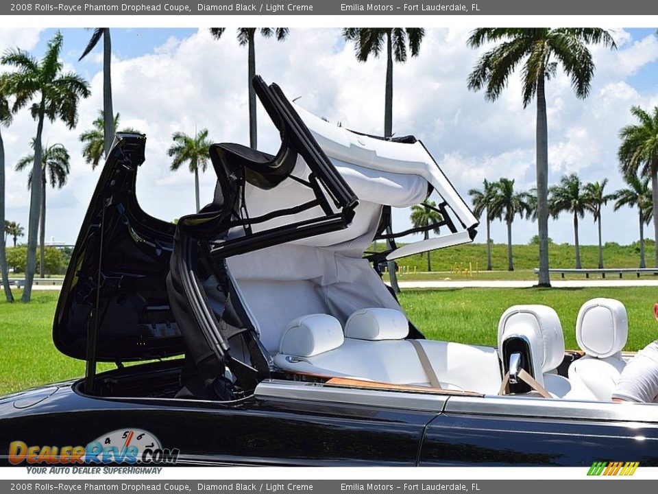 2008 Rolls-Royce Phantom Drophead Coupe Diamond Black / Light Creme Photo #16