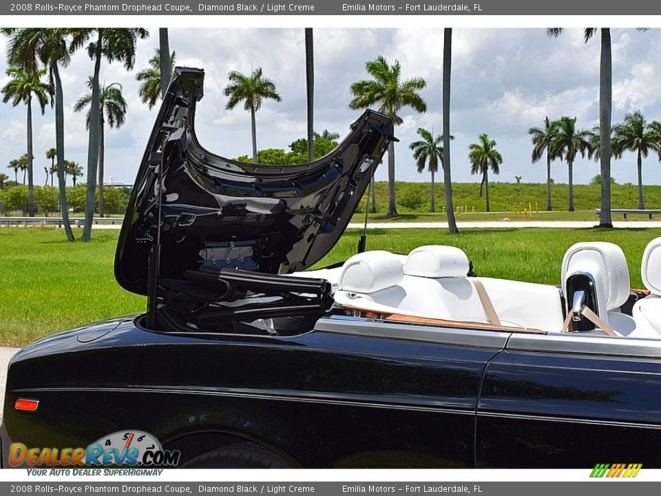 2008 Rolls-Royce Phantom Drophead Coupe Diamond Black / Light Creme Photo #17