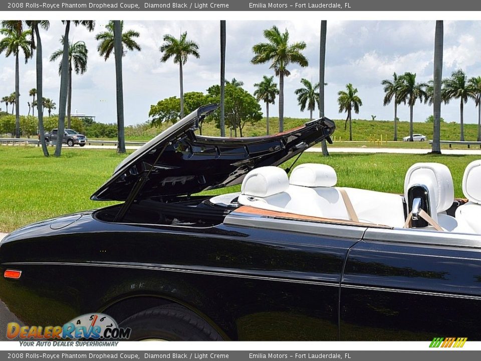 2008 Rolls-Royce Phantom Drophead Coupe Diamond Black / Light Creme Photo #18