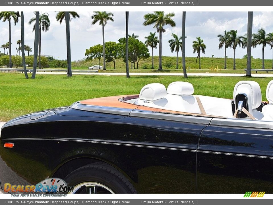 2008 Rolls-Royce Phantom Drophead Coupe Diamond Black / Light Creme Photo #19