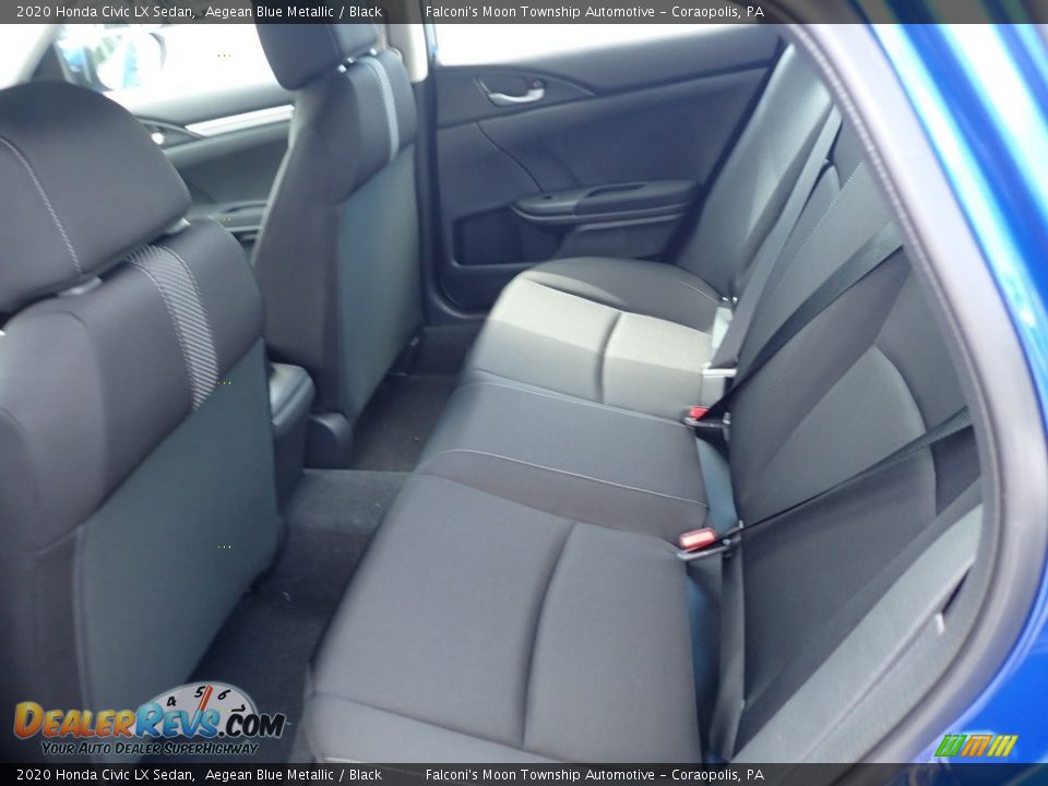 2020 Honda Civic LX Sedan Aegean Blue Metallic / Black Photo #10