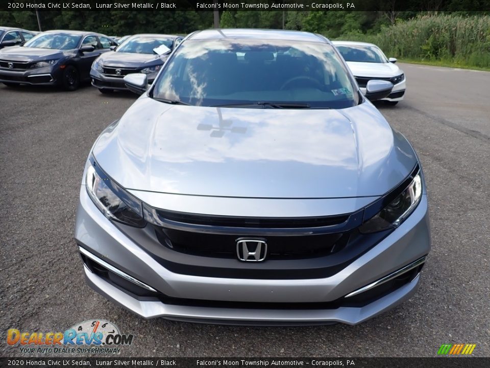 2020 Honda Civic LX Sedan Lunar Silver Metallic / Black Photo #8