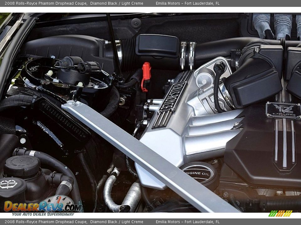 2008 Rolls-Royce Phantom Drophead Coupe Diamond Black / Light Creme Photo #47
