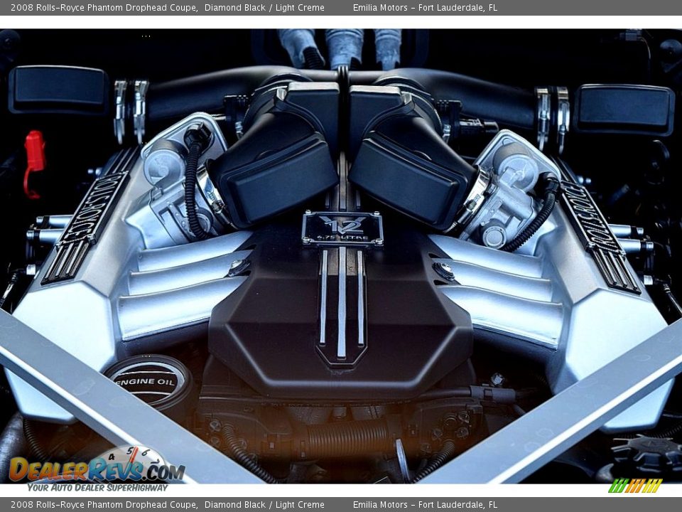 2008 Rolls-Royce Phantom Drophead Coupe Diamond Black / Light Creme Photo #48