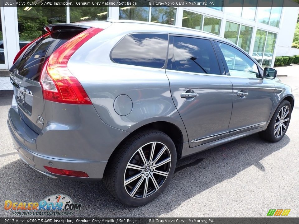 2017 Volvo XC60 T6 AWD Inscription Osmium Grey Metallic / Soft Beige Photo #3