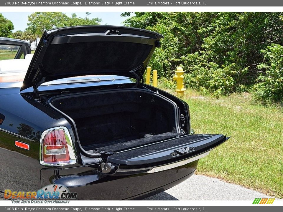 2008 Rolls-Royce Phantom Drophead Coupe Diamond Black / Light Creme Photo #50