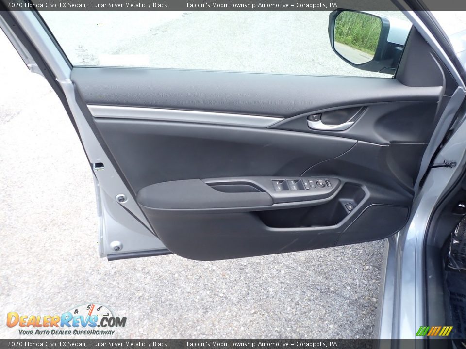 2020 Honda Civic LX Sedan Lunar Silver Metallic / Black Photo #13