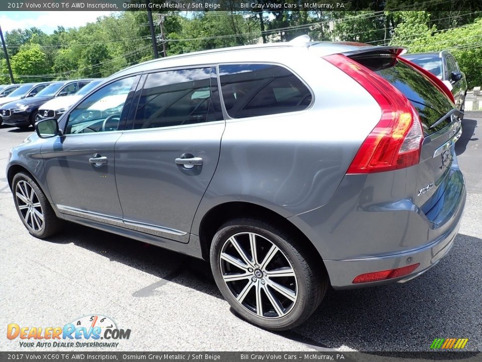 2017 Volvo XC60 T6 AWD Inscription Osmium Grey Metallic / Soft Beige Photo #6