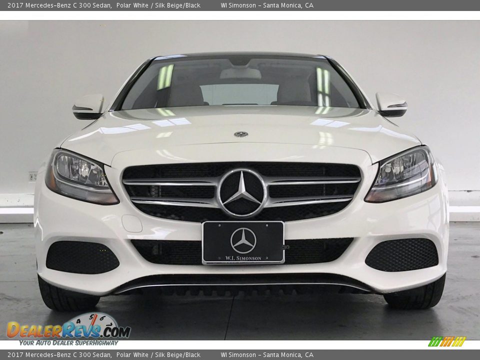 2017 Mercedes-Benz C 300 Sedan Polar White / Silk Beige/Black Photo #2
