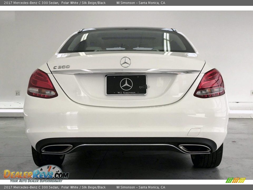 2017 Mercedes-Benz C 300 Sedan Polar White / Silk Beige/Black Photo #3