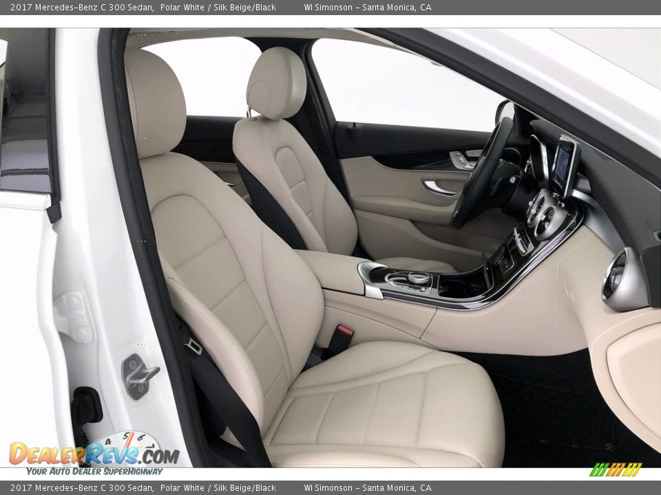 2017 Mercedes-Benz C 300 Sedan Polar White / Silk Beige/Black Photo #6