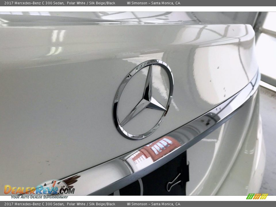2017 Mercedes-Benz C 300 Sedan Polar White / Silk Beige/Black Photo #7