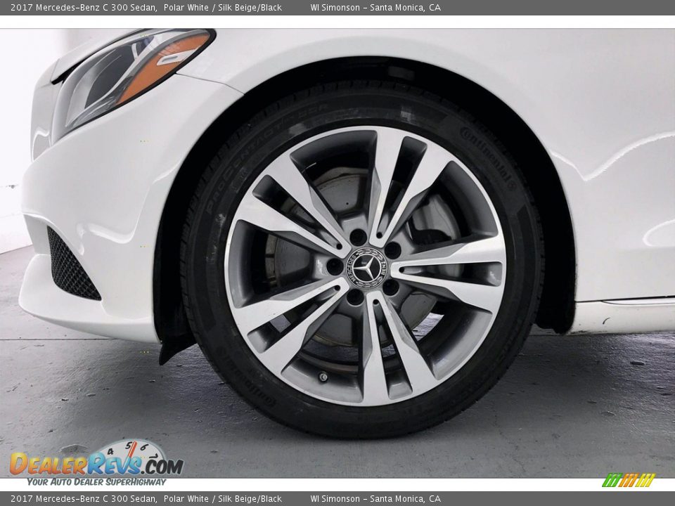 2017 Mercedes-Benz C 300 Sedan Polar White / Silk Beige/Black Photo #8