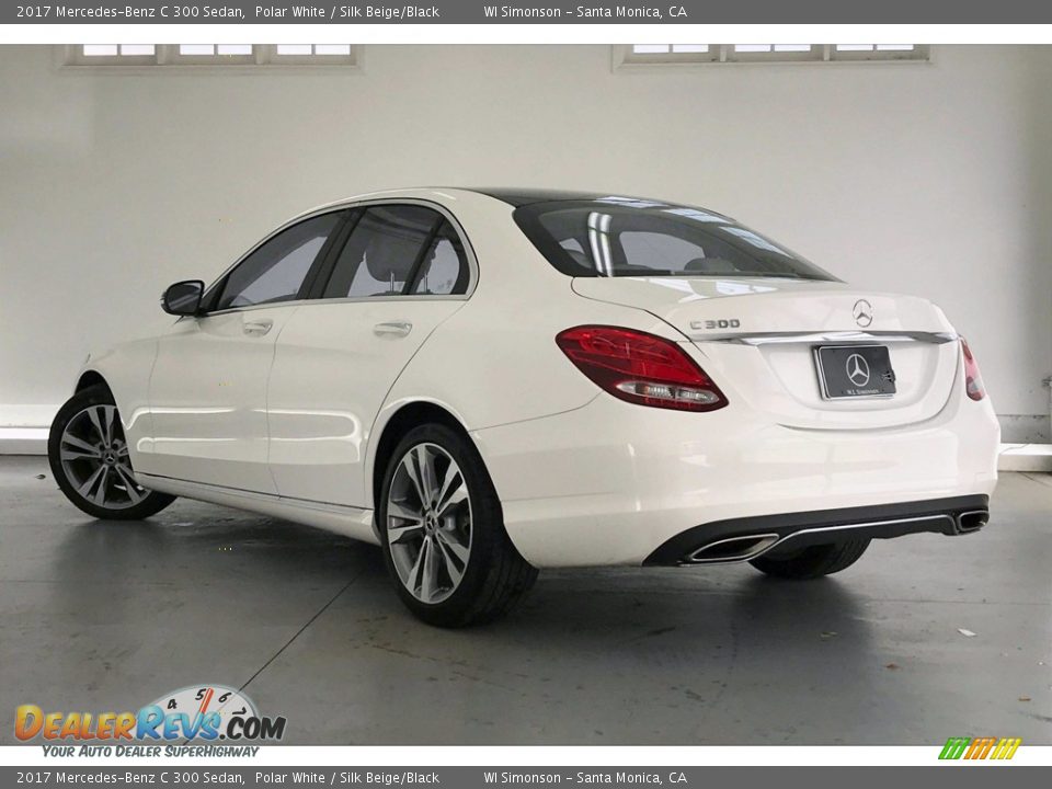 2017 Mercedes-Benz C 300 Sedan Polar White / Silk Beige/Black Photo #10
