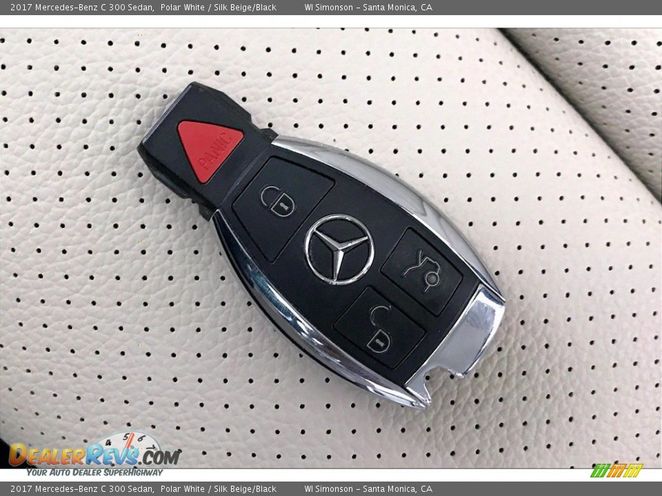 2017 Mercedes-Benz C 300 Sedan Polar White / Silk Beige/Black Photo #11