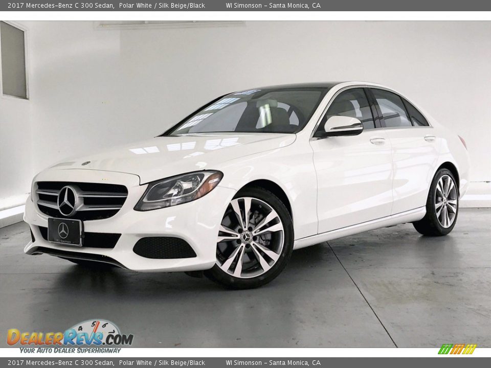 2017 Mercedes-Benz C 300 Sedan Polar White / Silk Beige/Black Photo #12