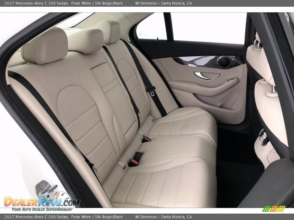 2017 Mercedes-Benz C 300 Sedan Polar White / Silk Beige/Black Photo #13