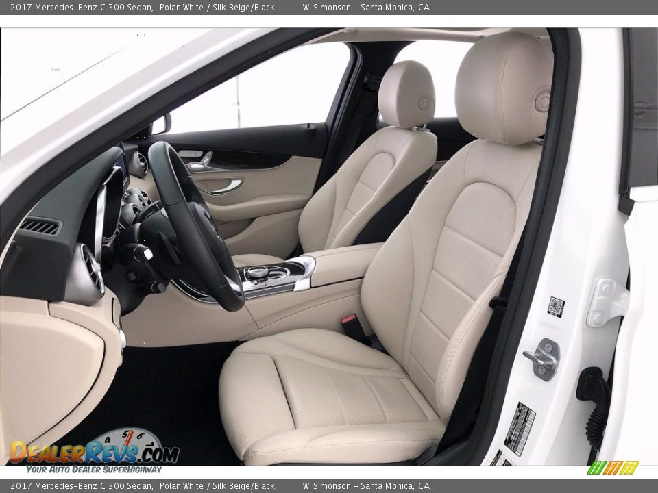 2017 Mercedes-Benz C 300 Sedan Polar White / Silk Beige/Black Photo #14