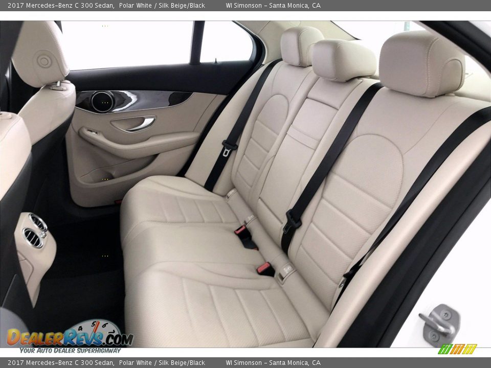 2017 Mercedes-Benz C 300 Sedan Polar White / Silk Beige/Black Photo #15