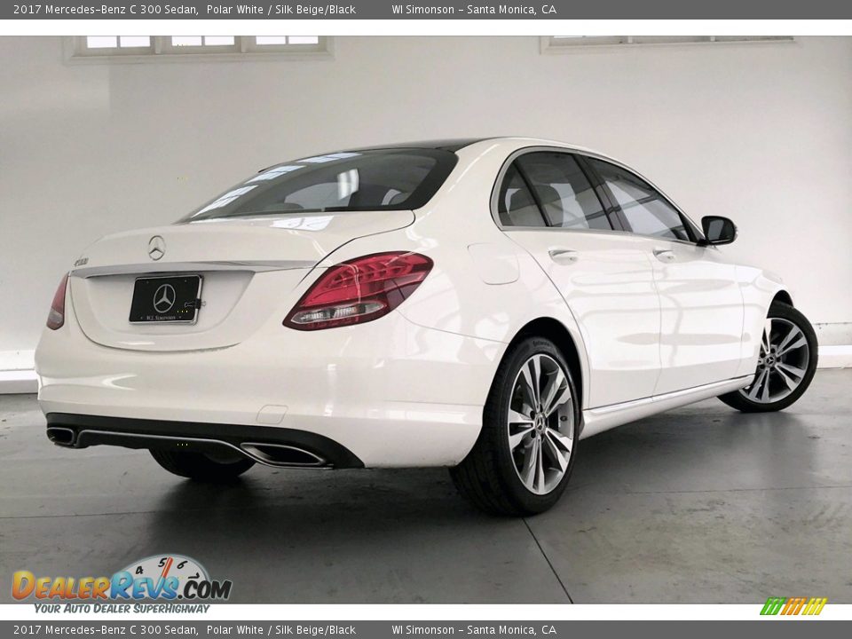 2017 Mercedes-Benz C 300 Sedan Polar White / Silk Beige/Black Photo #16