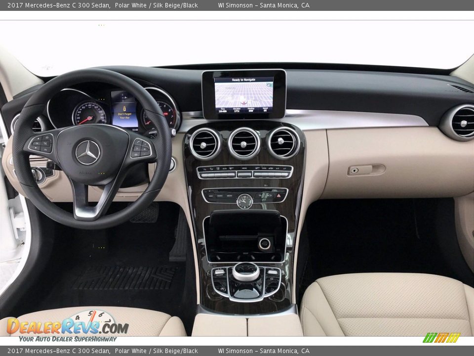 2017 Mercedes-Benz C 300 Sedan Polar White / Silk Beige/Black Photo #17