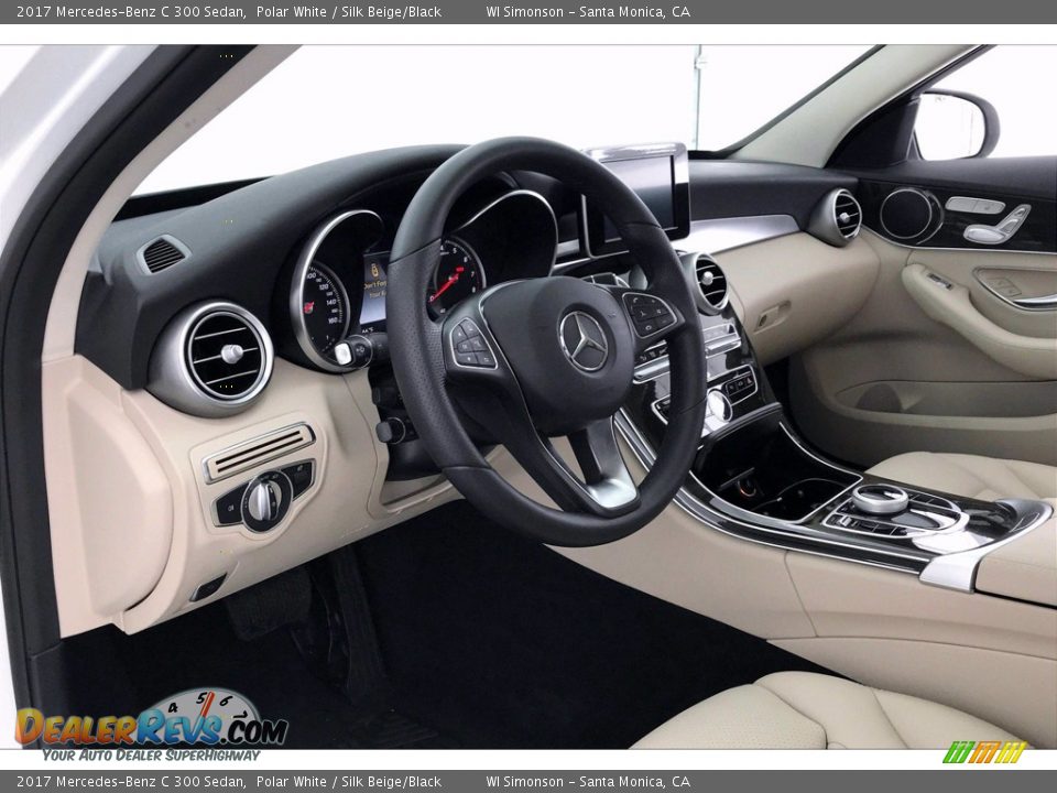 2017 Mercedes-Benz C 300 Sedan Polar White / Silk Beige/Black Photo #22