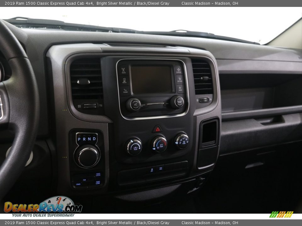 2019 Ram 1500 Classic Express Quad Cab 4x4 Bright Silver Metallic / Black/Diesel Gray Photo #9