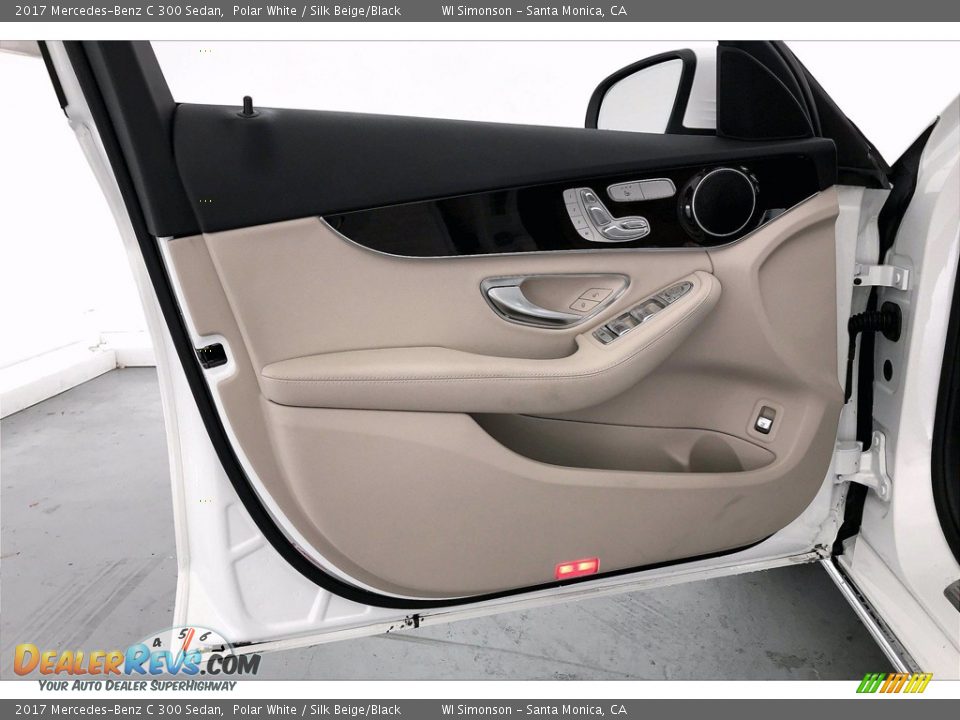 2017 Mercedes-Benz C 300 Sedan Polar White / Silk Beige/Black Photo #25