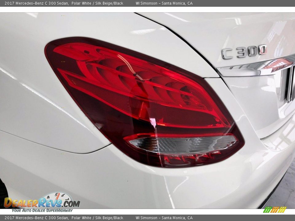 2017 Mercedes-Benz C 300 Sedan Polar White / Silk Beige/Black Photo #26