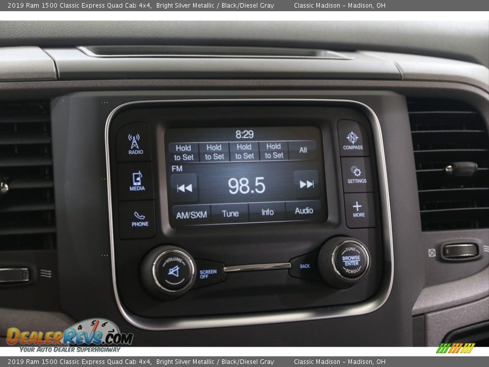 2019 Ram 1500 Classic Express Quad Cab 4x4 Bright Silver Metallic / Black/Diesel Gray Photo #11