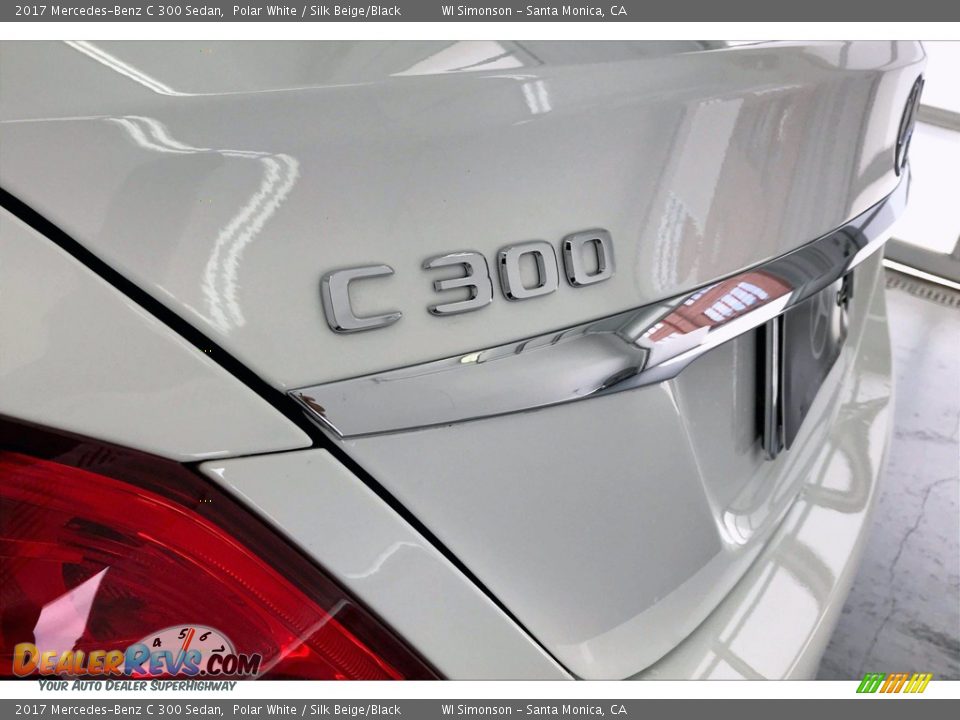 2017 Mercedes-Benz C 300 Sedan Polar White / Silk Beige/Black Photo #27