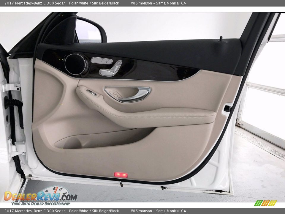 2017 Mercedes-Benz C 300 Sedan Polar White / Silk Beige/Black Photo #30