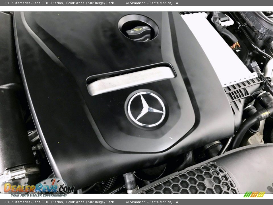 2017 Mercedes-Benz C 300 Sedan Polar White / Silk Beige/Black Photo #31