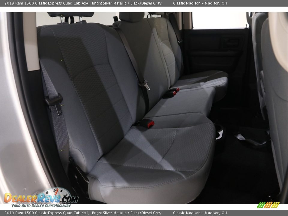2019 Ram 1500 Classic Express Quad Cab 4x4 Bright Silver Metallic / Black/Diesel Gray Photo #17