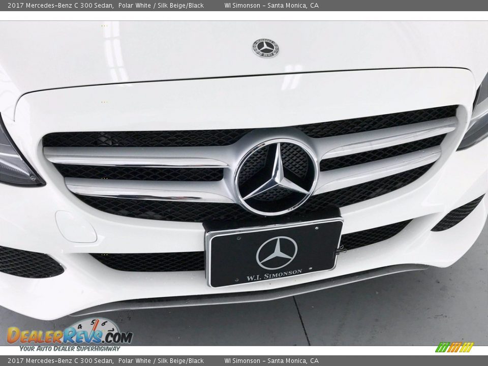 2017 Mercedes-Benz C 300 Sedan Polar White / Silk Beige/Black Photo #33