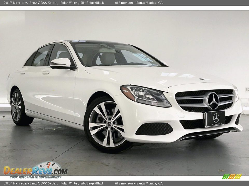 2017 Mercedes-Benz C 300 Sedan Polar White / Silk Beige/Black Photo #34