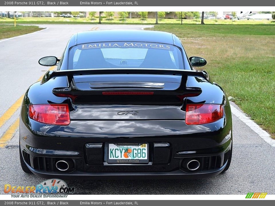 2008 Porsche 911 GT2 Black / Black Photo #7